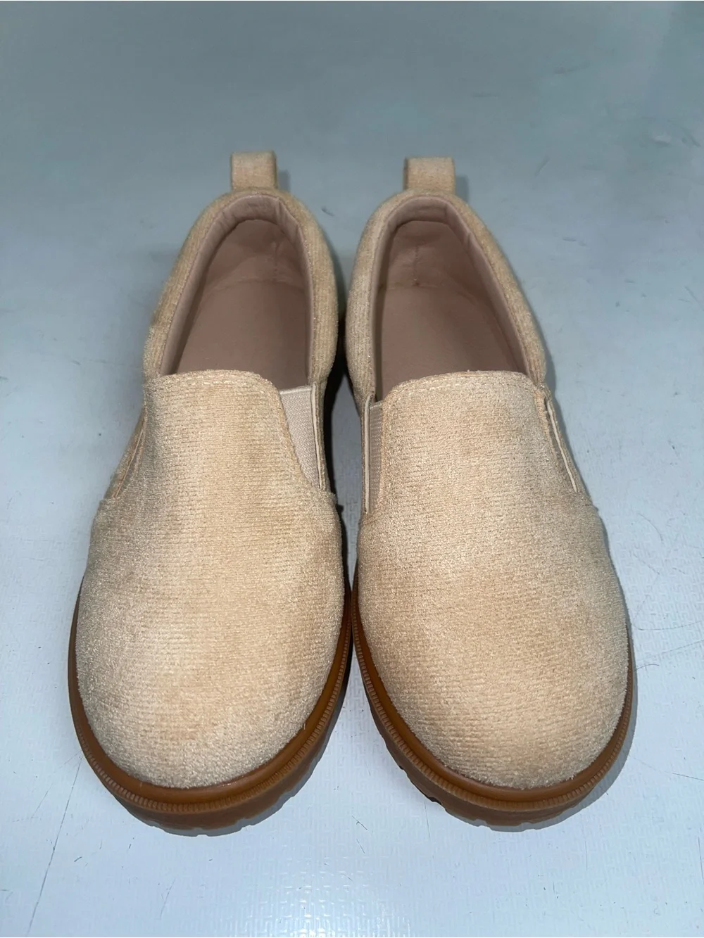 Women's Slip-On Casual Shoes in Beige - Comfortable Everyday Style